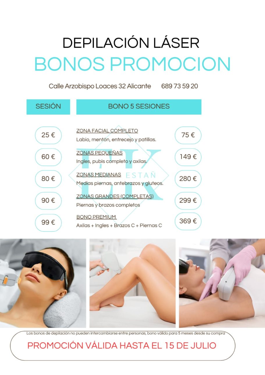 BONO DEPILACIÓN LÁSER